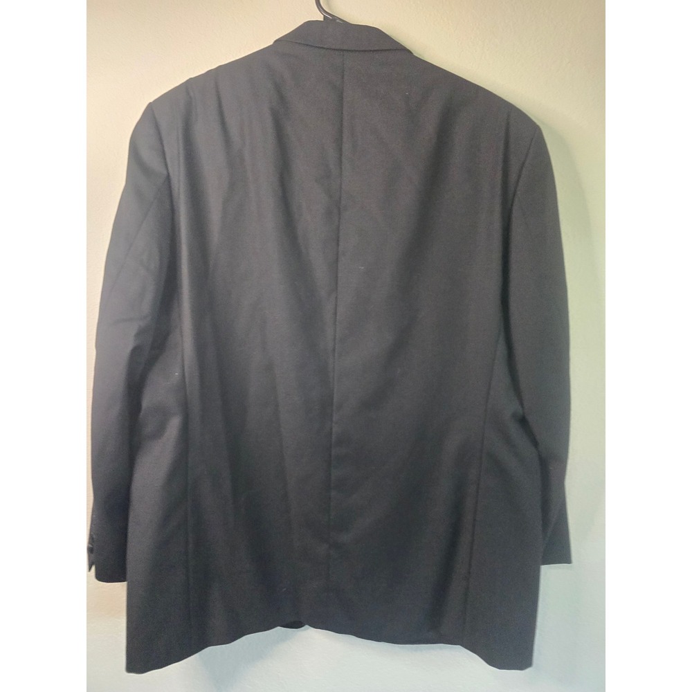 Lauren Ralph Lauren Mens Black 100% Wool Natural Tuxedo Jacket Blazer 46R EUC - Picture 7 of 12